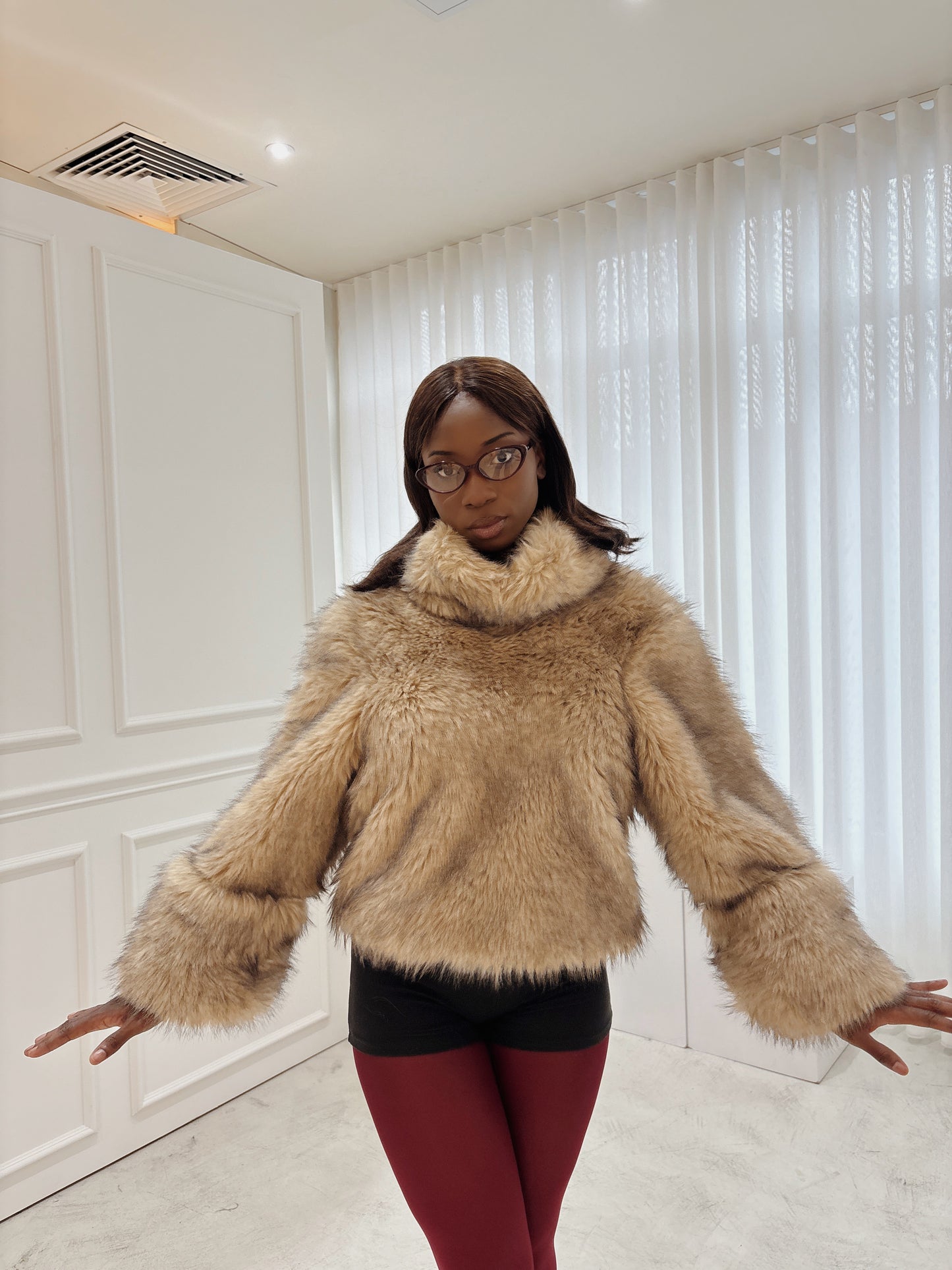 Faux Fur Over Jumper - Zara - AW24